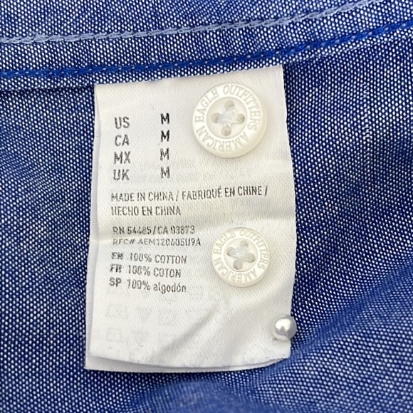 American Eagle Outfitters Mens Unisex Seriously Soft Casual Sneaker Print Shirt - Picture 9 of 9